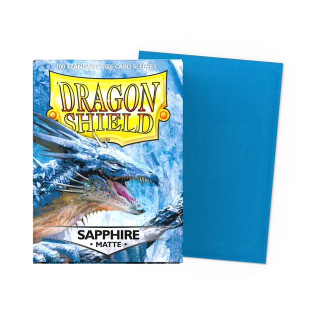 Dragon Shield - Saphire Matte - 100 Pack - WiredVillage Games - Dragon Shield